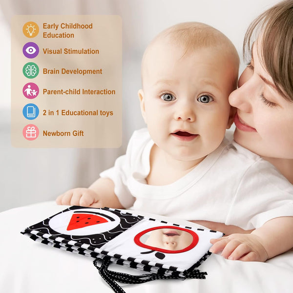 Sensory Panda Soft Cloth Book For Babies