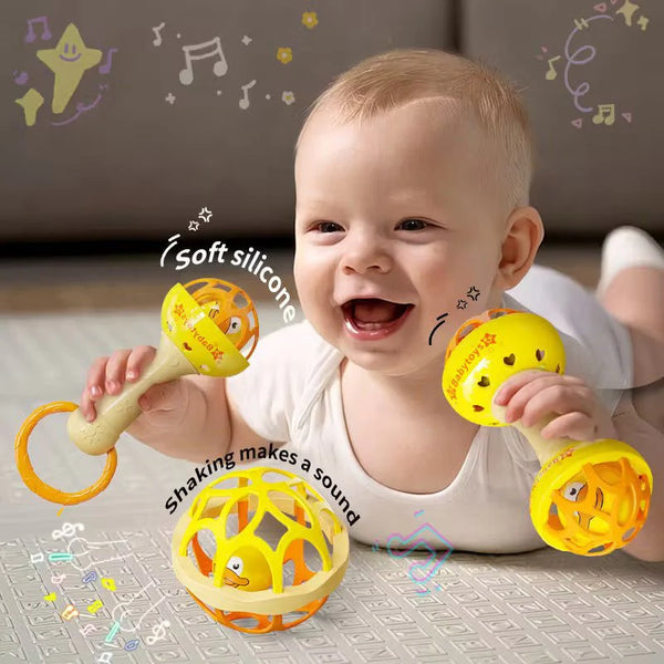 Cute Shape Baby Soft Silicon Teether (Pack Of 3)
